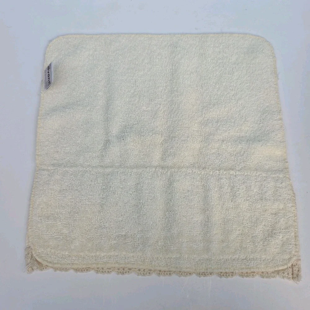 Vintage Avanti Washcloths Crochet Lace Granny 90s Cottagecore SET, LOT OF‎ 2